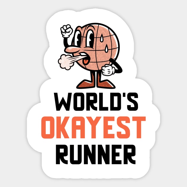 World's Okayest Runner Sticker by Dogefellas